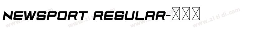 Newsport Regular字体转换